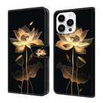 Crystal-Like Painted Vegan Leather Phone Case, For iPhone 15 Pro Max, For iPhone 15 Pro, For iPhone 14 / 13, For iPhone 14 Pro