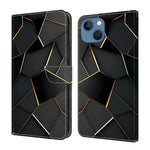 Crystal-Like Painted Vegan Leather Phone Case, For iPhone 15 Pro Max, For iPhone 15 Pro, For iPhone 14 / 13, For iPhone 14 Pro