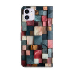 Kristallähnliche bemalte vegane Leder-Handyhülle, Für iPhone 11