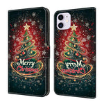 Kristallähnliche bemalte vegane Leder-Handyhülle, Für iPhone 11