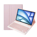 Für iPad Air 11 2024 / 2025 / Air 4 2020 / Air 5 2022 A098B Abnehmbare ABS Ultra-dünne Candy Colors Bluetooth-Tastatur Schutzhülle mit Ständer & Stiftefach, A098B