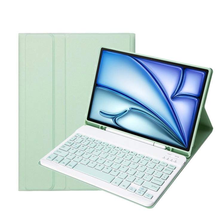 Für iPad Air 11 2024 / 2025 / Air 4 2020 / Air 5 2022 A098B Abnehmbare ABS Ultra-dünne Candy Colors Bluetooth-Tastatur Schutzhülle mit Ständer & Stiftefach, A098B