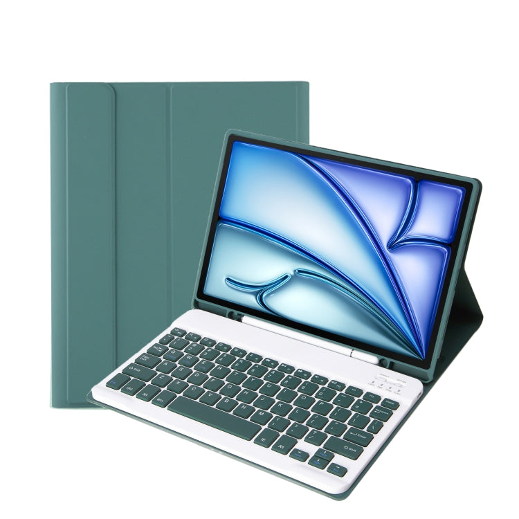 Für iPad Air 11 2024 / 2025 / Air 4 2020 / Air 5 2022 A098B Abnehmbare ABS Ultra-dünne Candy Colors Bluetooth-Tastatur Schutzhülle mit Ständer & Stiftefach, A098B
