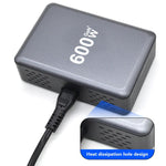 600W USB-C / Type-C und USB-A 8-Port Hochleistungs GaN Desktop Schnellladegerät, EU Stecker, US Stecker, UK Stecker, AU Stecker