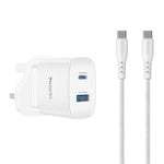 Yesido PD45W USB und Type-C Dual Interface Schnellladegerät Set, EU Stecker, UK Stecker, US Stecker