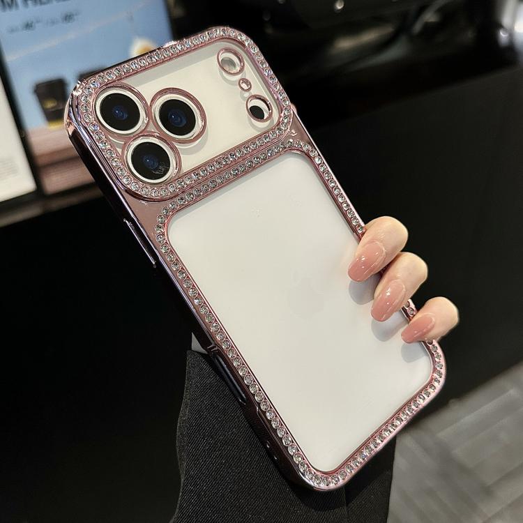 Galvanisierte PC-Hybrid-TPU-Strass-Handyhülle, für iPhone 17 Pro Max, für iPhone 17 Pro