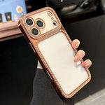 Galvanisierte PC-Hybrid-TPU-Strass-Handyhülle, für iPhone 17 Pro Max, für iPhone 17 Pro