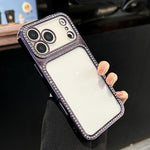 Galvanisierte PC-Hybrid-TPU-Strass-Handyhülle, für iPhone 17 Pro Max, für iPhone 17 Pro