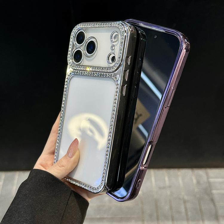 Galvanisierte PC-Hybrid-TPU-Strass-Handyhülle, für iPhone 17 Pro Max, für iPhone 17 Pro