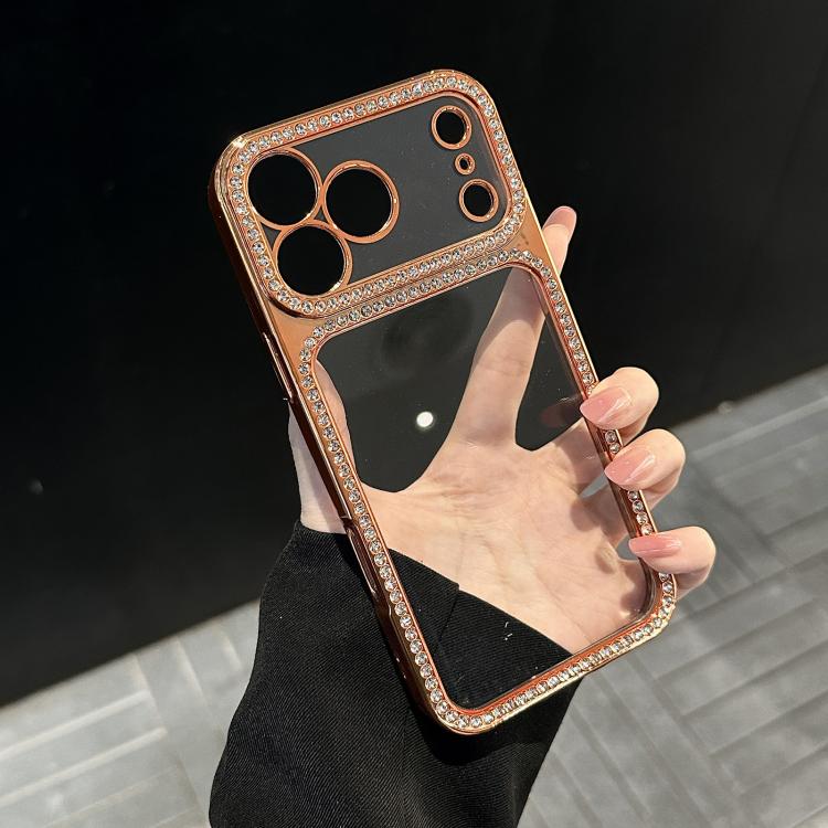 Galvanisierte PC-Hybrid-TPU-Strass-Handyhülle, für iPhone 17 Pro Max, für iPhone 17 Pro