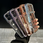 Galvanisierte PC-Hybrid-TPU-Strass-Handyhülle, für iPhone 17 Pro Max, für iPhone 17 Pro