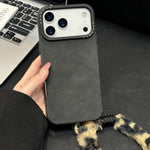 Handyhülle aus Velourslederimitat TPU mit Siebdruck-Kaninchenplüschseil, für iPhone 17 Pro Max, für iPhone 17 Pro, für iPhone 17, für iPhone 16 Pro Max, für iPhone 16 Pro, für iPhone 16, für iPhone 15 Pro Max, für iPhone 15 Pro