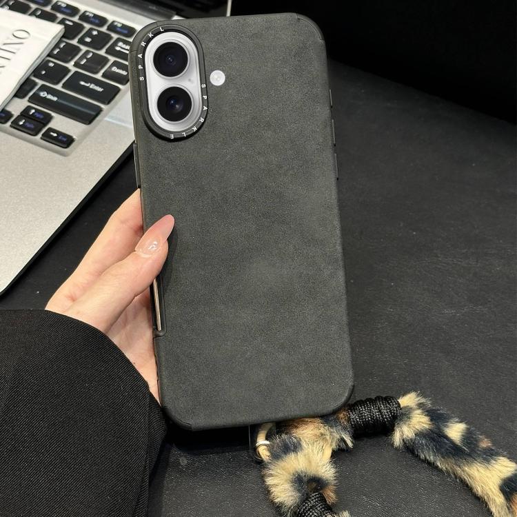 Handyhülle aus Velourslederimitat TPU mit Siebdruck-Kaninchenplüschseil, für iPhone 17 Pro Max, für iPhone 17 Pro, für iPhone 17, für iPhone 16 Pro Max, für iPhone 16 Pro, für iPhone 16, für iPhone 15 Pro Max, für iPhone 15 Pro