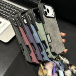 Handyhülle aus Velourslederimitat TPU mit Siebdruck-Kaninchenplüschseil, für iPhone 17 Pro Max, für iPhone 17 Pro, für iPhone 17, für iPhone 16 Pro Max, für iPhone 16 Pro, für iPhone 16, für iPhone 15 Pro Max, für iPhone 15 Pro