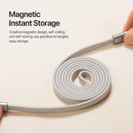 DUX DUCIS AUTO Serie 27W Type-C zu 8-Pin Magnetisches Nylon Geflochtenes Datenkabel, Länge: 1m, Type-C zu 8-Pin