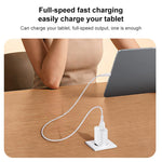 Yesido 18W USB Einzelinterface Ladegerät Set mit USB zu Type-C Kabel, EU Stecker, UK Stecker, US Stecker