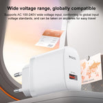 Yesido 18W USB Einzelinterface Ladegerät Set mit USB zu Type-C Kabel, EU Stecker, UK Stecker, US Stecker
