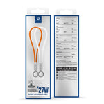 DUX DUCIS LCBA Serie 27W Type-C zu 8-Pin Schlüsselband Schnelllade-Datenkabel, Länge: 30cm, Type-C zu 8-Pin
