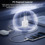 Yesido PD45W Dual Type-C Schnellladegerät Set mit Type-C zu Type-C Kabel, US Stecker, EU Stecker, UK Stecker