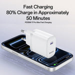 Yesido YC107 PD35W USB-C / Type-C Single Port Fast Charger Set with Type-C to Type-C Cable, YC107