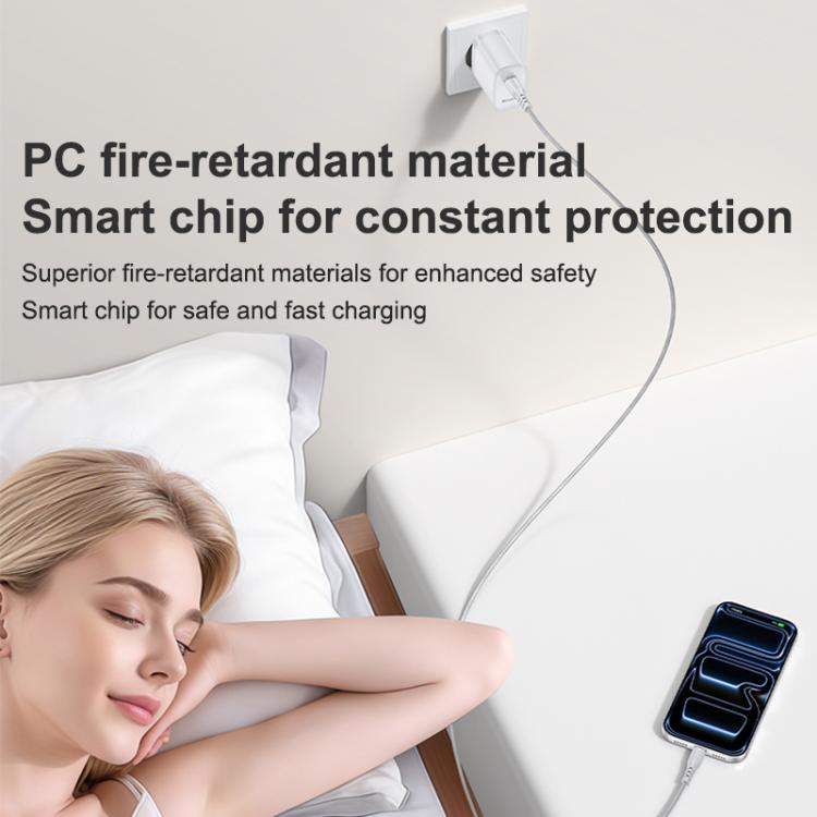 Yesido YC107 PD35W USB-C / Type-C Single Port Fast Charger Set with Type-C to Type-C Cable, YC107