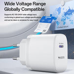 Yesido YC107 PD35W USB-C / Type-C Single Port Fast Charger Set with Type-C to Type-C Cable, YC107