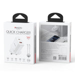 Yesido YC152 PD20W USB-C / Typ-C und QC18W USB-A Dualanschluss Ladegerät Set mit Typ-C-zu-Typ-C-Kabel, YC152