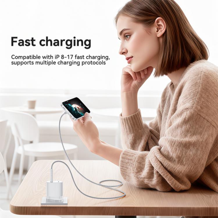 Yesido YC153 PD35W USB-C / Typ-C Einzelanschluss Schnellladegerät Set mit Typ-C-zu-Typ-C-Kabel, YC153