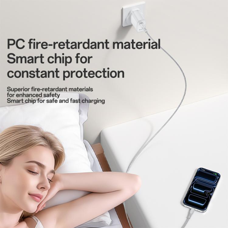 Yesido YC153 PD35W USB-C / Typ-C Einzelanschluss Schnellladegerät Set mit Typ-C-zu-Typ-C-Kabel, YC153