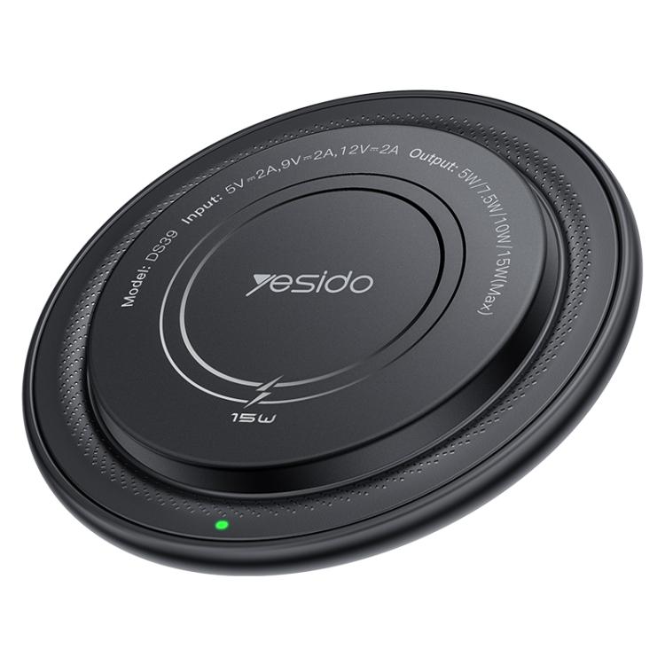 Yesido DS39 15W Desktop-Pad Magnetisches kabelloses Ladegerät, DS39