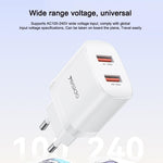 Yesido YC104 12W 2.4A USB Dual Ports Charger Set with 1m USB to Type-C Data Cable, YC104