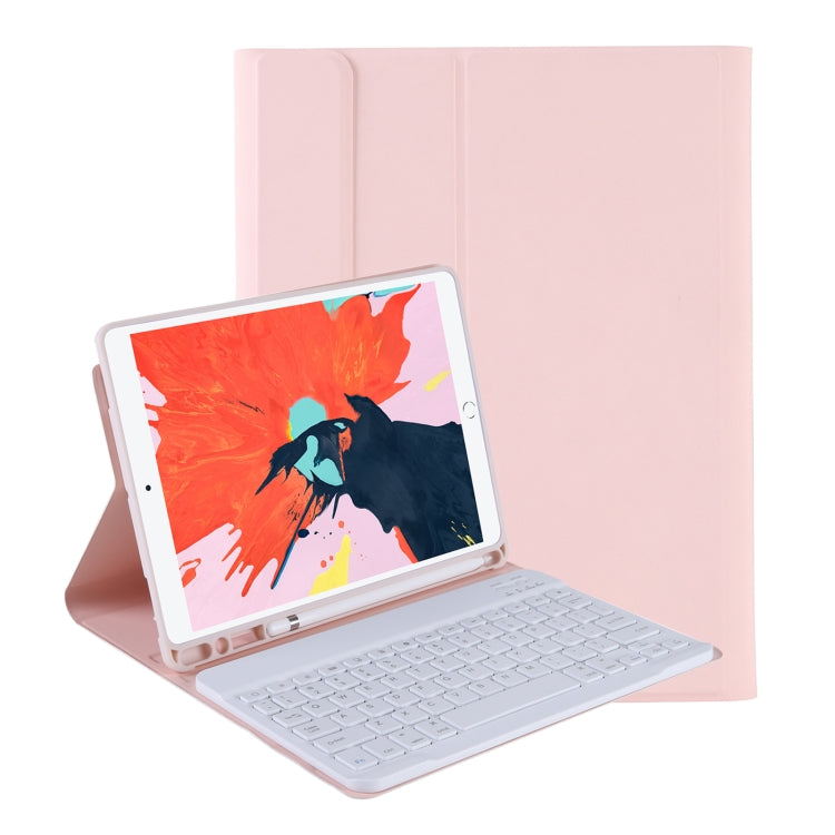 T098B Integrierte Ultra-dünne Candy Colors Bluetooth-Tastatur Schutzhülle für iPad Air 11 2024 / 2025 / Air 4 10,9 Zoll 2020, mit Ständer & Stiftefach, T098B