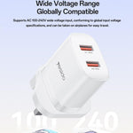Yesido YC150 12W 2,4A USB Dualanschluss Ladegerät Set mit 1m USB-zu-Typ-C-Datenkabel, YC150