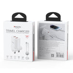 Yesido YC150 12W 2,4A USB Dualanschluss Ladegerät Set mit 1m USB-zu-Typ-C-Datenkabel, YC150