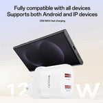 Yesido YC150 12W 2,4A USB Dualanschluss Ladegerät Set mit 1m USB-zu-Typ-C-Datenkabel, YC150