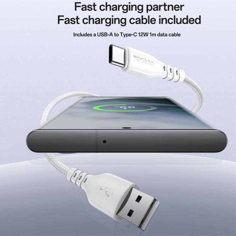 Yesido YC150 12W 2,4A USB Dualanschluss Ladegerät Set mit 1m USB-zu-Typ-C-Datenkabel, YC150