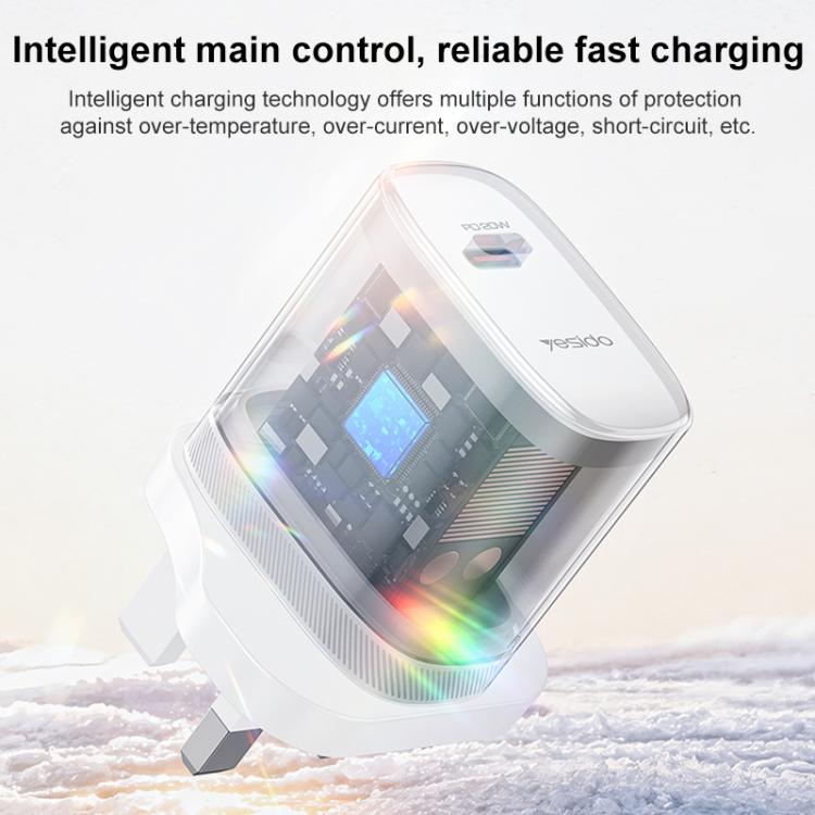 Yesido YC151 PD20W Typ-C Ladegerät Set mit 1m Typ-C-zu-Typ-C-Datenkabel, YC151