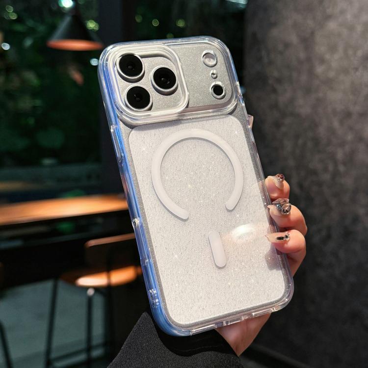 Crystal Shimmer Acrylic Magnetic Phone Case, For iPhone 17 Pro Max, For iPhone 17 Pro