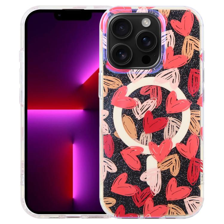 IMD Blaulicht Jungle Serie Magnetische Handyhülle, Für iPhone 13 Pro Max, Für iPhone 13 Pro