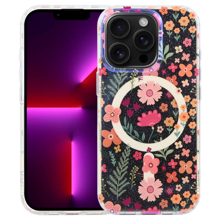 IMD Blaulicht Jungle Serie Magnetische Handyhülle, Für iPhone 13 Pro Max, Für iPhone 13 Pro