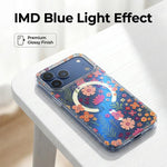 IMD Blaulicht Jungle Serie Magnetische Handyhülle, Für iPhone 13 Pro Max, Für iPhone 13 Pro