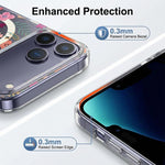 IMD Blaulicht Jungle Serie Magnetische Handyhülle, Für iPhone 13 Pro Max, Für iPhone 13 Pro