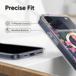 IMD Blaulicht Jungle Serie Magnetische Handyhülle, Für iPhone 13 Pro Max, Für iPhone 13 Pro