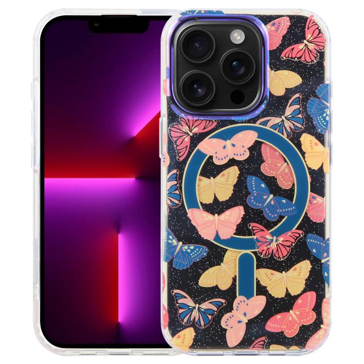 IMD Blaulicht Jungle Serie Magnetische Handyhülle, Für iPhone 13 Pro Max, Für iPhone 13 Pro