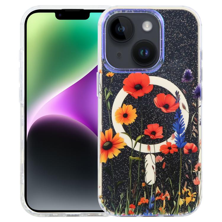 IMD Blue Light Dschungel-Serie Magnetische Handyhülle, Für iPhone 16, Für iPhone 15 Pro Max, Für iPhone 15 Pro, Für iPhone 15 Plus / 14 Plus, Für iPhone 15, Für iPhone 14 / 13, Für iPhone 14 Pro, Für iPhone 14 Pro Max