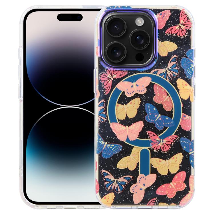 IMD Blue Light Dschungel-Serie Magnetische Handyhülle, Für iPhone 16, Für iPhone 15 Pro Max, Für iPhone 15 Pro, Für iPhone 15 Plus / 14 Plus, Für iPhone 15, Für iPhone 14 / 13, Für iPhone 14 Pro, Für iPhone 14 Pro Max