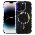 IMD Blue Light Dschungel-Serie Magnetische Handyhülle, Für iPhone 16, Für iPhone 15 Pro Max, Für iPhone 15 Pro, Für iPhone 15 Plus / 14 Plus, Für iPhone 15, Für iPhone 14 / 13, Für iPhone 14 Pro, Für iPhone 14 Pro Max
