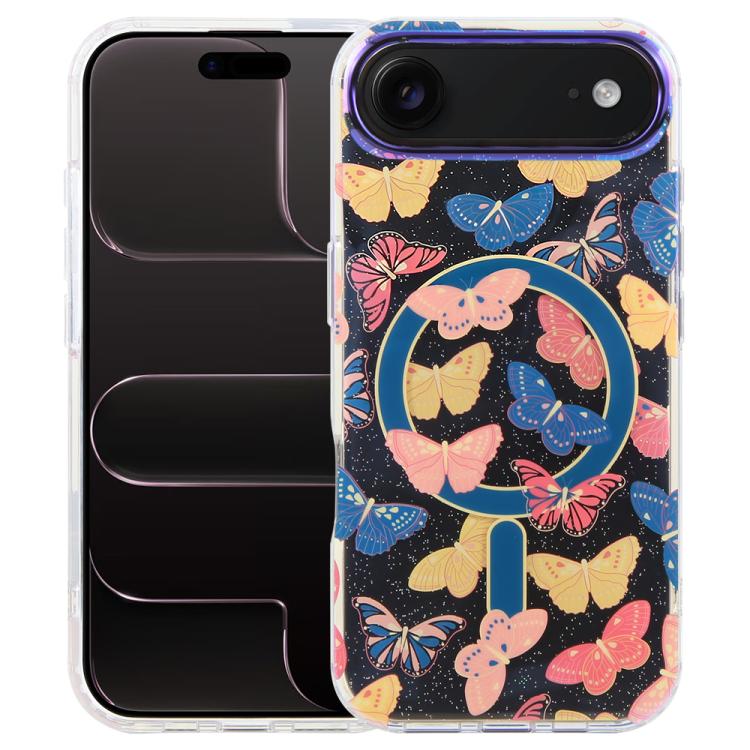IMD Blue Light Jungle Series magnetische Handyhülle, Für iPhone 17e / 16e, Für iPhone 17 Pro Max, Für iPhone 17 Pro, Für iPhone 17, Für iPhone Air, Für iPhone 16 Pro Max, Für iPhone 16 Pro, Für iPhone 16 Plus