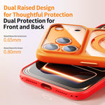 Precision Hole Skin-Feel Magnetic Holder Phone Case with AI Shutter Button, For iPhone 17 Pro Max, For iPhone 17 Pro
