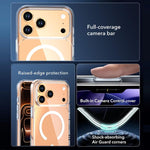 Crystal Transparent Magnetic Phone Case, For iPhone 18 Pro / 17 Pro, For iPhone 18 Pro Max / 17 Pro Max